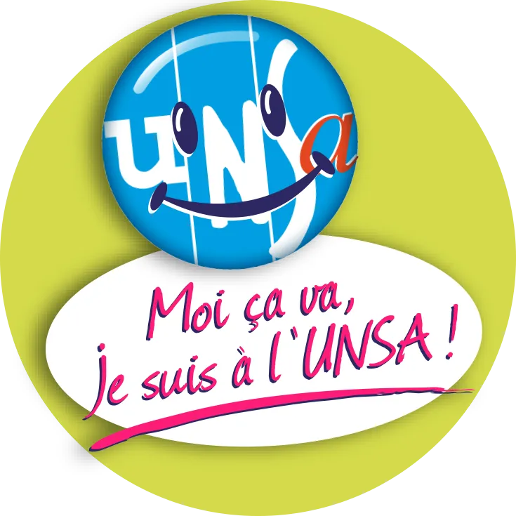 Badge Moi ça va, je suis à l'UNSA